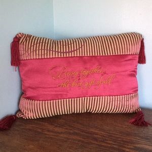 Red Decorative accent pillow - wedding/anniversary